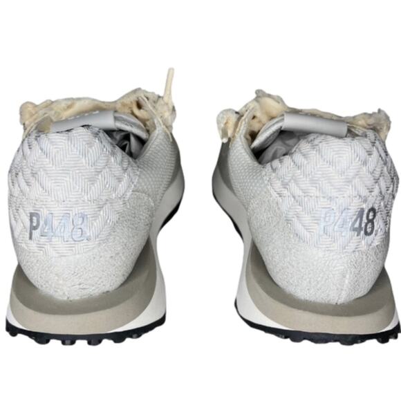 P448 Women's Cancun Sneakers Ribbon Tie and Regular shoelaces Size 7 Euro 37 NIB - Picture 13 of 13